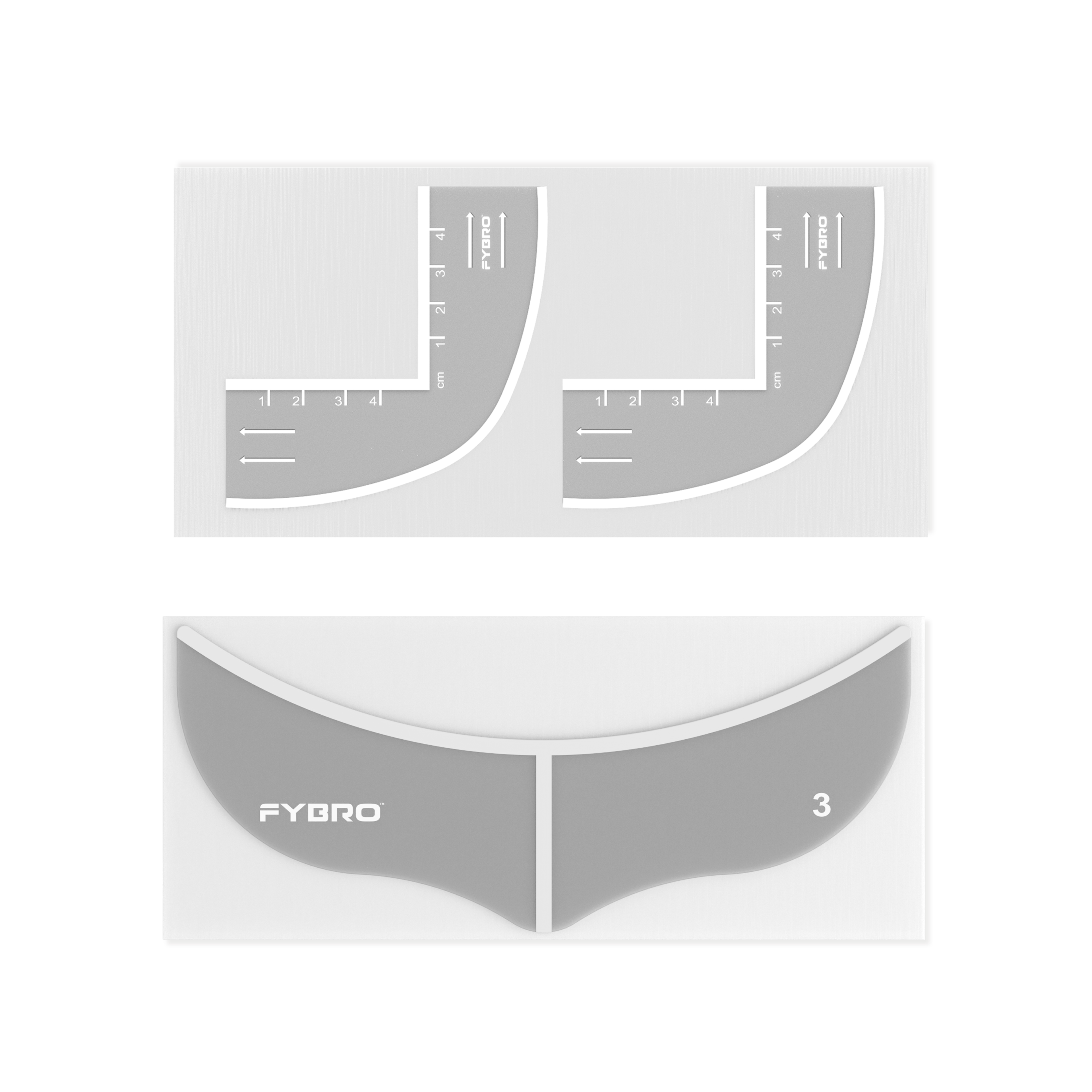 THE ESSENTIAL KIT™ – Hairline, Sides & Beard (Front Stencils - 16 pack, 3-IN-1 Stencils - 32 pack)