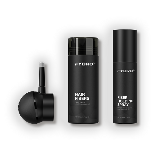 THE HAIR FIBER PRO KIT (Hair Fibers, Hold Spray + Applicator Pump)